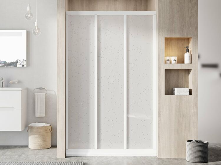 Sprchové dveře 80 cm bílá + pearl - Ravak ASDP3