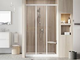 Sprchové dveře 80 cm bílá + transparent - Ravak ASDP3 | Více - 
