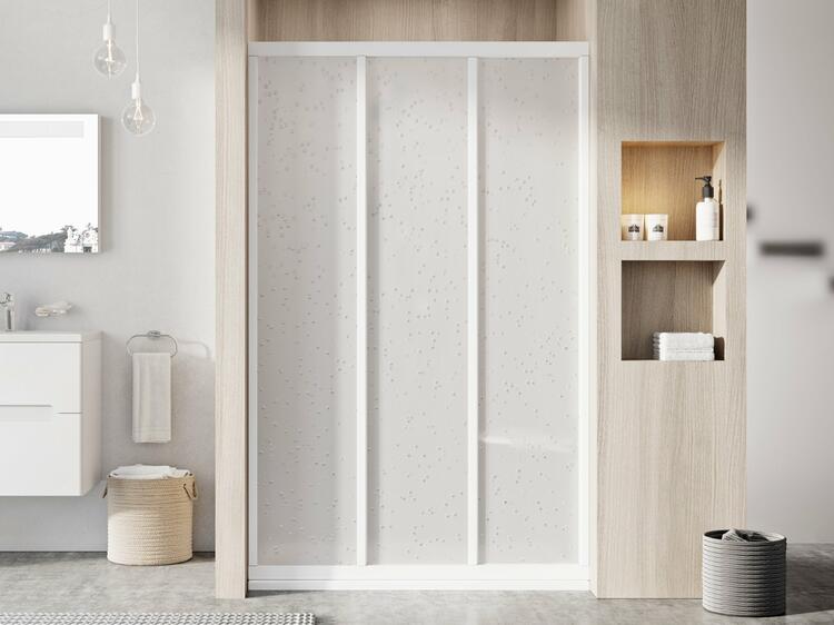 Sprchové dveře 100 cm bílá/pearl – Ravak ASDP3 00VA01R211