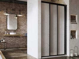 Sprchové dveře 110 cm černá + pearl - Ravak ASDP3 | Více - 