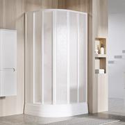 Sprchový kout čtvrtkruhový 80 cm bílá + pearl - Ravak SKKP6 | Více -