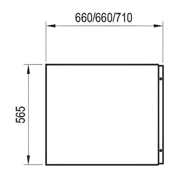 Boční panel k vaně - Ravak Chrome A 75