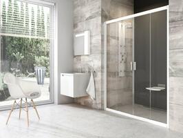 Sprchové dveře 120 cm bílá + transparent - Ravak BLDP4 | Více - 