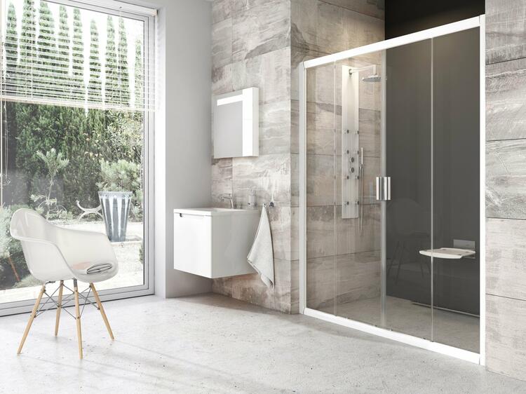 Sprchové dveře 130 cm bílá/transparent – Ravak BLDP4 0YVJ0100Z1