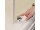 Sprchové dveře 130 cm bílá + grape - Ravak BLDP4