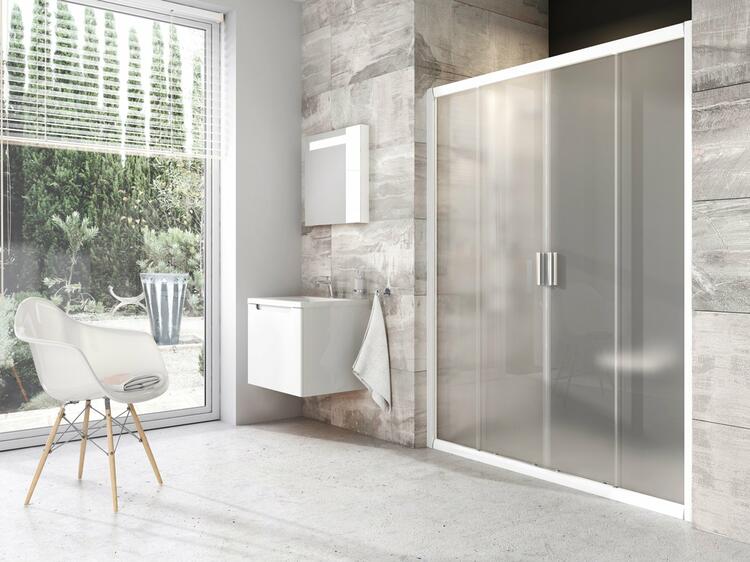 Sprchové dveře 180 cm bílá/grape – Ravak BLDP4 0YVY0100ZG