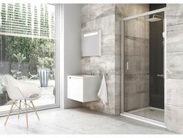Sprchové dveře 100 cm satin + transparent - Ravak BLDP2 | Více - 