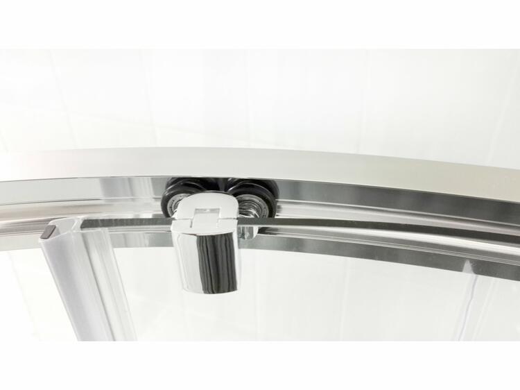 Sprchový kout čtvrtkruhový 80 cm lesk + transparent - Ravak BLSCP4