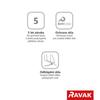 Sprchový kout čtvrtkruhový 80 cm černá + transparent - Ravak BLSCP4