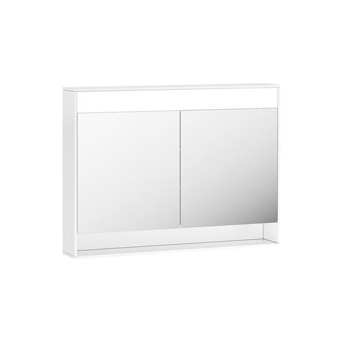 Zrcadlová skříňka s osvětlením 1000 mm, bílá - Lebon Step