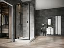 Čtvercová sprchová vanička z litého mramoru 90 cm – Ravak Perseus Pro Flat XA037711010
