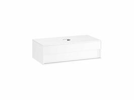 Koupelnová skříňka bez umyvadla bílá/bílá - Ravak SD Step 1000 | Více - 