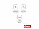 Umyvadlová/dřezová nástěnná páková baterie chrom - Ravak Suzan SN 041.00/100