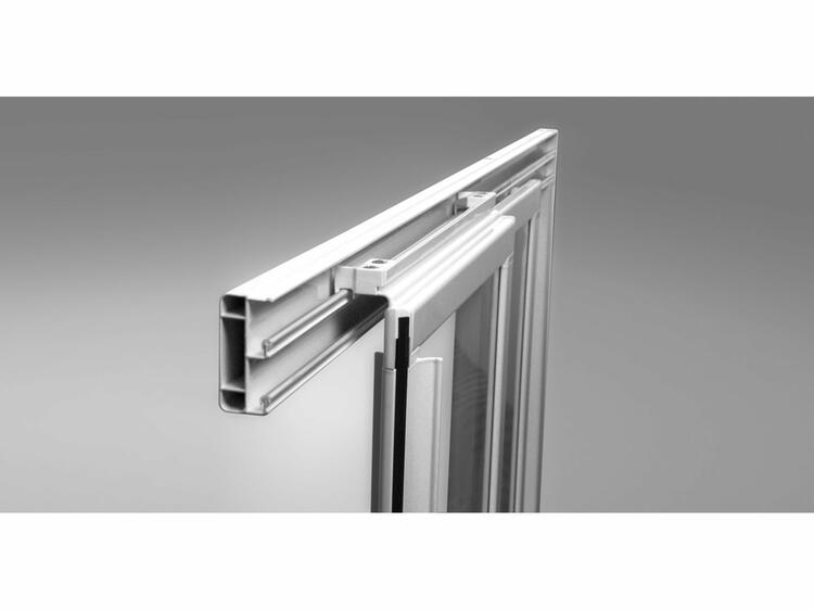 Sprchový kout čtvrtkruhový 80 cm satin + pearl - Ravak SKCP4