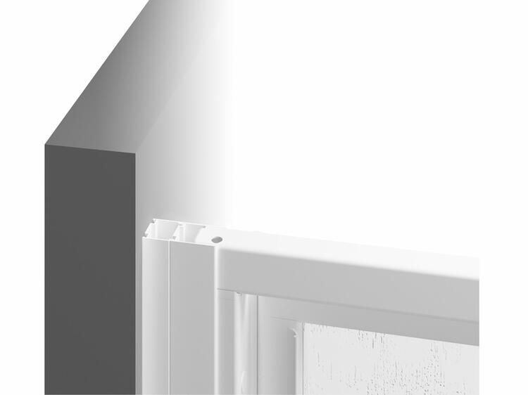 Sprchový kout čtvrtkruhový 80 cm satin + pearl - Ravak SKCP4