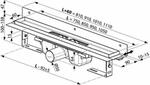 Odtokový žlab ke zdi 105 cm nerez - Ravak Chrome