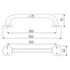 Madlo 300x25 mm – Nimco BM 7035-18
