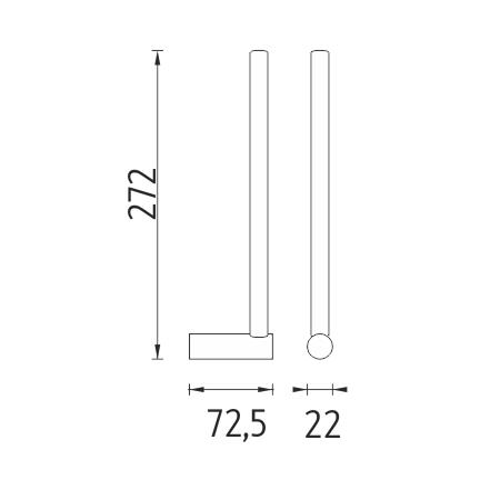 Držák na rezervní toaletní papír chrom – Nimco Bormo BR 11055S-26