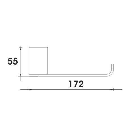 Držák na toaletní papír – Nimco Kibo Ki 14055g-26