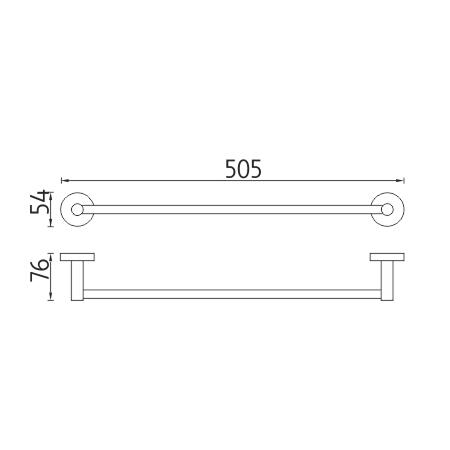 Držák na ručníky, 51 cm – Nimco Unix UN 13046-26