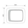 Zrcadlo s led osvětlením a senzorem 65×80 cm – Nimco Série 7000 ZP 7001-S
