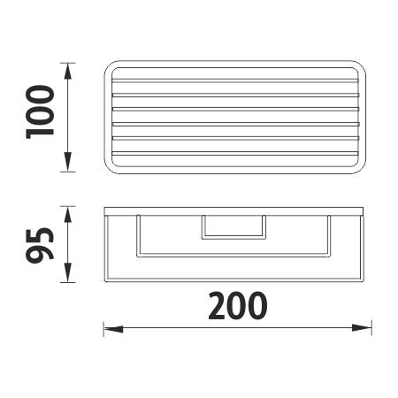 Drátěná polička 20 cm – Nimco Bond BO 312N-26