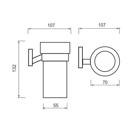 Držák na kartáčky – Nimco Keira KE 22058W-26