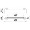 Police s ohrádkou 60 cm – Nimco Keira KE 22091BX-60-26