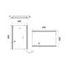 Zrcadlo hliníkový rám s led osvětlením 40×60 cm – Nimco Série ZP 11000