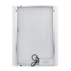 Zrcadlo hliníkový rám s led osvětlením, 800x700 mm - Nimco Série 11000