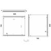 Zrcadlo hliníkový rám s led osvětlením 80×70 cm – Nimco Série 12000 ZP 12003