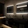 Zrcadlo hliníkový rám s led osvětlením 90×70 cm – Nimco Série 12000 ZP 12019