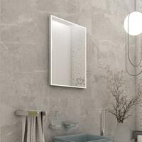 Zrcadlo hliníkový rám s led osvětlením 40×60 cm – Nimco Série ZP 13000 | Více -