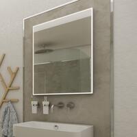 Zrcadlo hliníkový rám s led osvětlením, 500x700 mm - Nimco Série 13000 | Více -