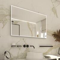 Zrcadlo hliníkový rám s led osvětlením, 800x700 mm - Nimco Série 13000 | Více - 