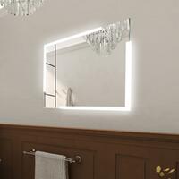 Zrcadlo hliníkový rám s led osvětlením, 600x800 mm - Nimco Série 14000 | Více - 
