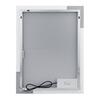 Zrcadlo hliníkový rám s led osvětlením, 600x800 mm - Nimco Série 14000