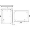 Zrcadlo hliníkový rám s led osvětlením 60×80 cm – Nimco Série 17000 ZP 17002