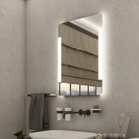 Zrcadlo hliníkový rám s led osvětlením 50×80 cm – Nimco Série 18000 ZP 18001 | Více -