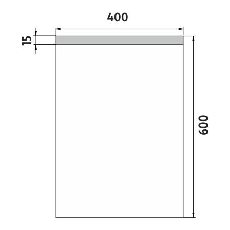 Zrcadlo hliníkový rám s led osvětlením 40×60 cm – Nimco Série ZP 8000