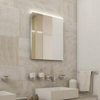 Zrcadlo hliníkový rám s led osvětlením 80×60 cm – Nimco Série 8000 ZP 8003 | Více -