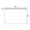 Zrcadlo hliníkový rám s led osvětlením 80×60 cm – Nimco Série 8000 ZP 8003