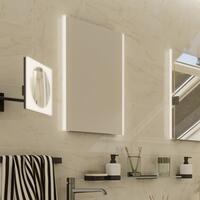 Zrcadlo hliníkový rám s led osvětlením, 800x700 mm - Nimco Série 9000 | Více - 