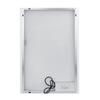 Zrcadlo hliníkový rám s led osvětlením, 800x700 mm - Nimco Série 9000