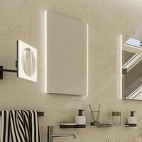 Zrcadlo hliníkový rám s led osvětlením 80×70 cm – Nimco Série 9000 ZP 9003 | Více -