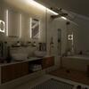 Zrcadlo hliníkový rám s led osvětlením 90×70 cm – Nimco Série 9000 ZP 9019