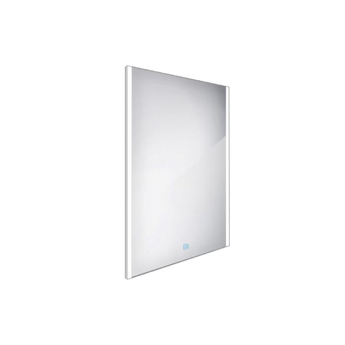 Zrcadlo hliníkový rám s led osvětlením, senzorem, 600x800 mm - Nimco Série 11000