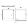 Zrcadlo hliníkový rám s led osvětlením a senzorem 80×70 cm – Nimco Série 11000 ZP 11003V