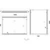 Zrcadlo hliníkový rám s led osvětlením a senzorem 10070 cm – Nimco Série 12000 ZP 12004V