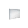 Zrcadlo hliníkový rám s led osvětlením, senzorem, 1000x700 mm - Nimco Série 12000